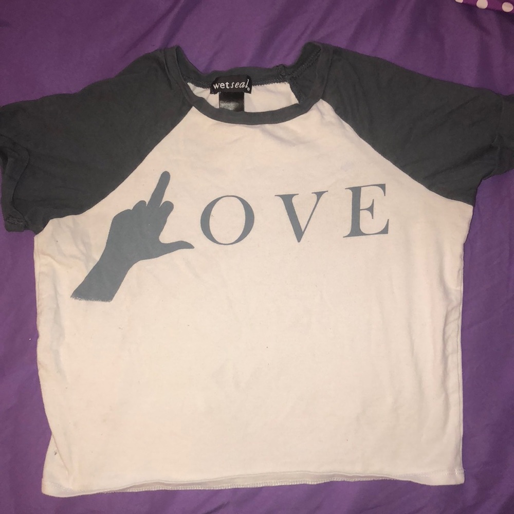 A white and off grey shirt